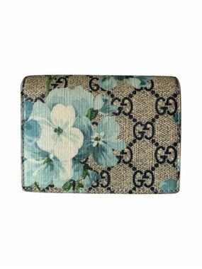 Gucci GG Blooms Supreme Compact Wallet – Red Leather Interior